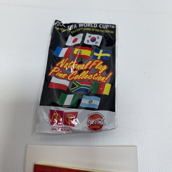 FIFA WORLD CUP 2002 Korea National Flag Pin McDonalds Coca Cola 1x2.5” - Picture 2 of 6